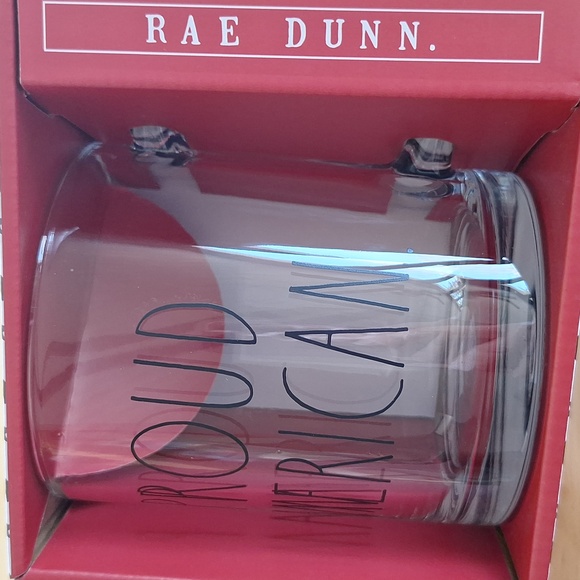 🇺🇸 Rae Dunn Proud American clear glass mug. New! - Picture 6 of 7